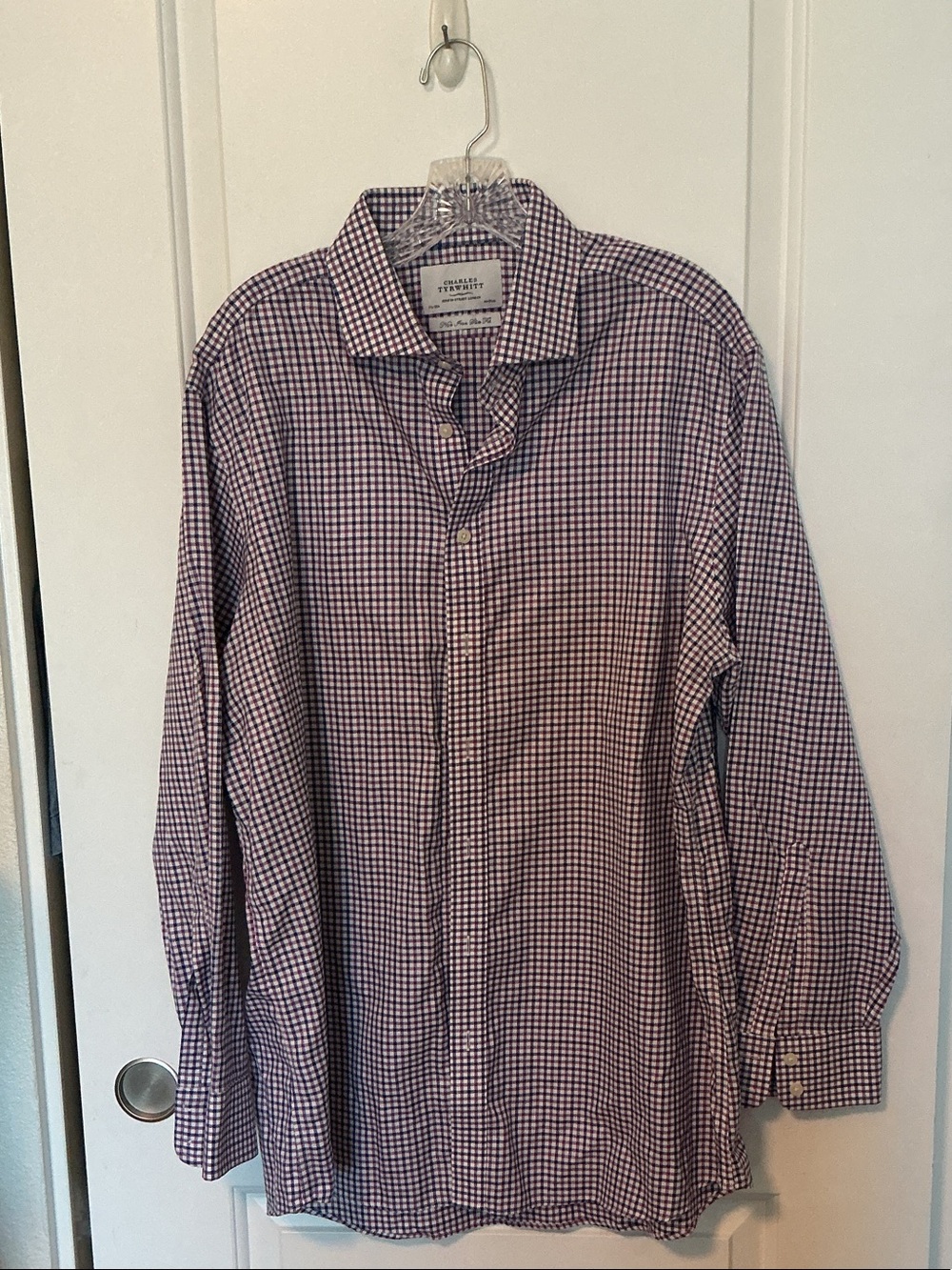 Charles Tyrwhitt  non-iron, slim fit button down shirt 17.5
